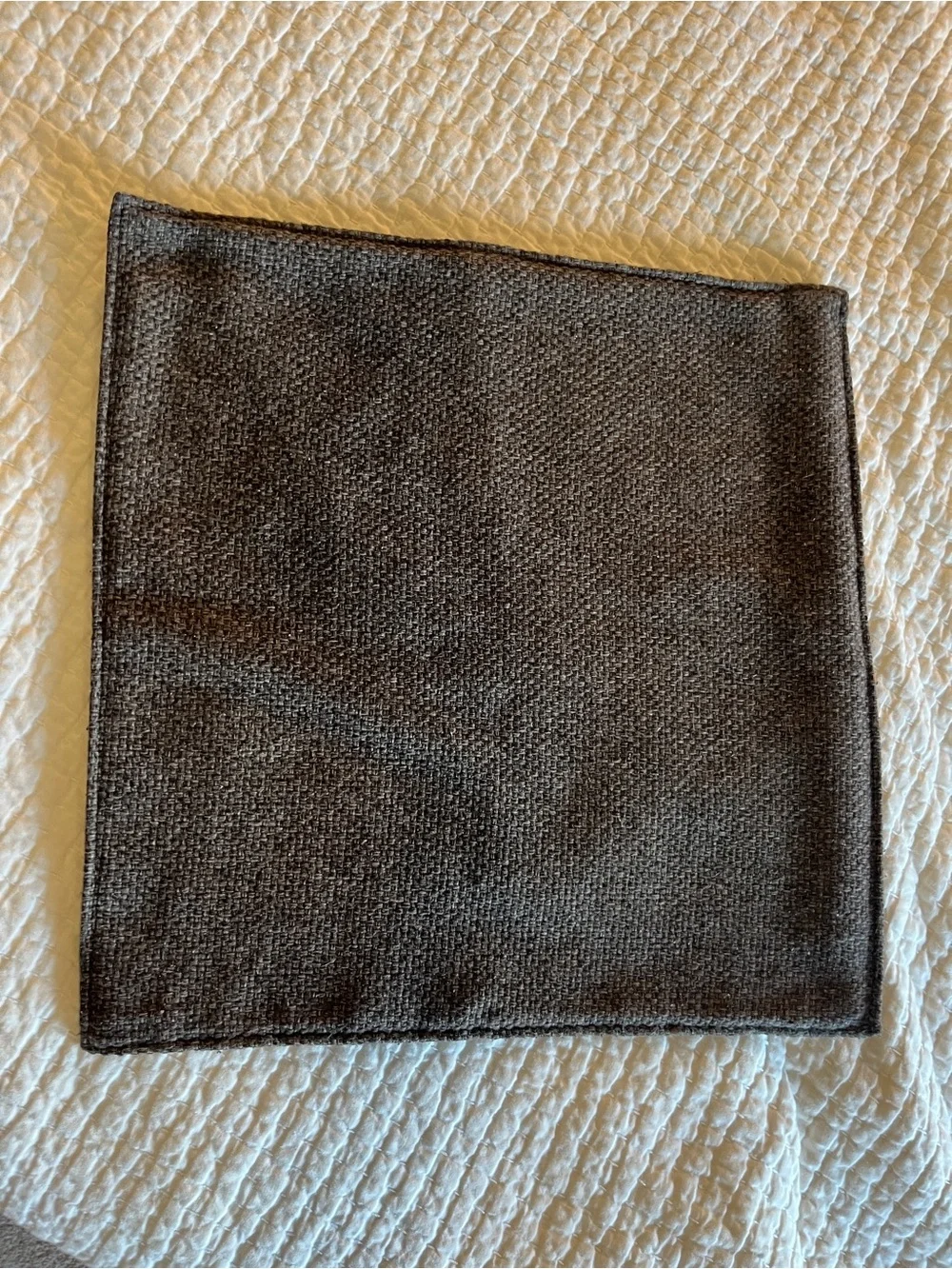 Crate and Barrel Eclipse Dark Grey Accent Pillow Cover Beautiful Condition